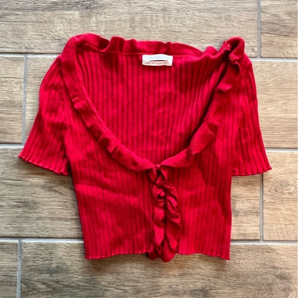 Urban Outfitters Tops - URBAN Outfitters Women’s Red Crop Top Sweater Size Medium